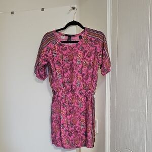 Scotch & Soda Paisley Print Dress Small/Medium Pink